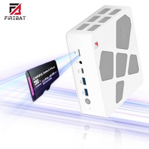 [성의샵] FIREBAT A8 /Z8 미니PC 데스크탑 게이밍 MINI PC 베어본 게임 오피스 AIPC PC AMD Ryzen R7-8845HSR9-7940H/R9-7940H, Z8(R7-7940HS)-블랙, 표준시스템(SSD+DDR 미포함)