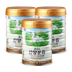 일동후디스 산양분유 시그니처 2단계, 800g, 3개