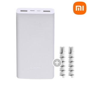 샤오미보조배터리 6세대 20000mAh+제이팀케이블보호캡 22.5W출력 PB2022ZM 대용량 삼성 갤럭시 아이폰 고속충전