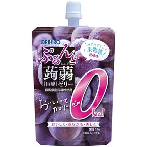 ORIHIRO(오리히로) 탱탱 蒟蒻 젤리 칼로리 제로 거봉 130g×8개, 칼로리 제로 거봉_단품, 130g, 8개