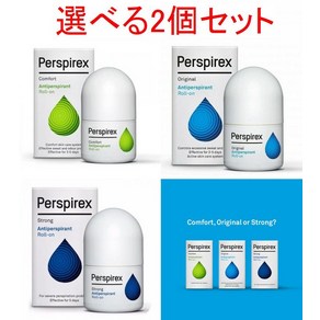 데오도란트 있는 2개 세트 Pespiex 퍼스 피렉스 오리지날 컴포트 스트롱 20ml 조합 자유 롤 온 통판 귀여운 글로벌, [04]  1개 컴포트 1개