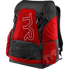 TYR 수영가방 얼라이언스 백팩 45L 레드 블랙, 45 Lite, Red/Black