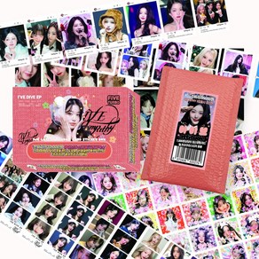 아이브 비공굿 도무송 랜덤박스 212pcs 포카 찌라시 스티커 프리쿠라
