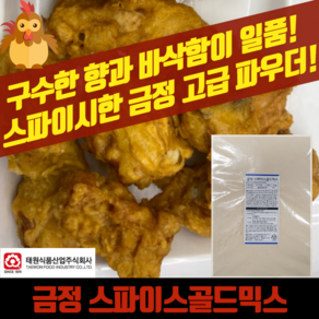 태원식품 후라이드 치킨파우더 금정 스파이스골드믹스 5KG 닭똥집튀김 매콤한맛