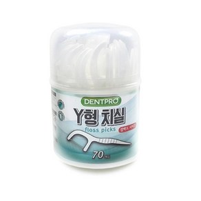 덴트프로 Y형 치실 케이스형 70P, 1개, 70개입