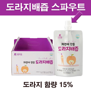 자연식품 자연이 만든 도라지배즙 스파우트, 60개, 100ml