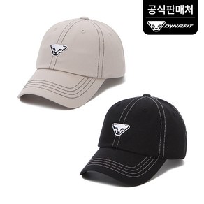 [다이나핏 공식] 공용 베이직핏 스티치 심볼 볼캡 YUF23C01, Black, 1개