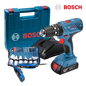 BOSCH 보쉬18V충전해머드릴GSB18v-21 악세사리100P+보쉬멀티플라이어포함, 1세트