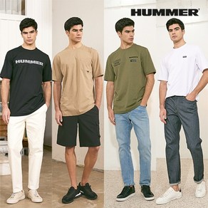 HUMMER 24SS 남성 소로나 반팔 티셔츠 4종