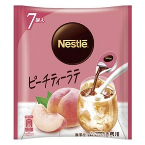 네슬레 피치티 라떼 포션 희석용 7개입, 77g, 1개