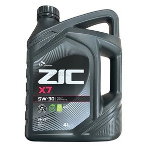 ZIC X7 5W30 SP 4L 가솔린 엔진오일 -, 지크 X7 5W30_4L (가솔린)