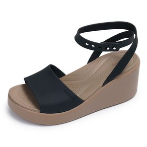 [크록스] (CROCS) BROOKLYN ANKLE STRAP WEDGE 웨지 샌들 (womens) 209406-07H