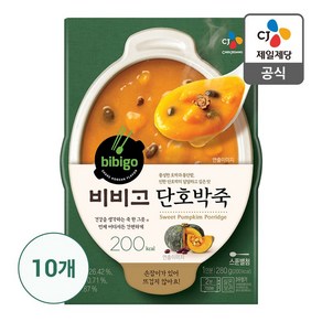 비비고 단호박죽, 280g, 10개