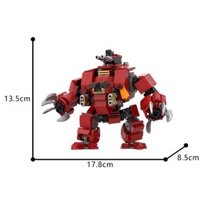 조이토이 MOC-175663 Butalis 드레드노트 전쟁 갑옷 메크 모델 벽돌 게임 로봇 액션 피규어 빌딩 블록 조, 1개