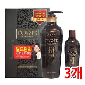 댕기머리 포르테 프레스티지 샴푸액 500ml+145ml, 3개