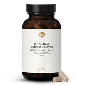 독일 표고버섯균사체 500mg 90캡슐 추출물 분말 AHCC 가루, 1박스