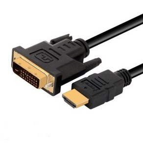 HDMI to DVI 듀얼 24+1 노트북 모니터 연결 케이블