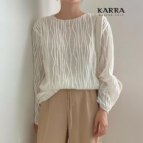 KARRA 웨이브라인블라우스_A4S0901