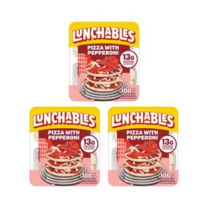 Lunchables 런처블 피자 위드 페퍼로니 스낵키트 122g X 3팩, 3개