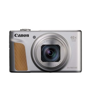 Canon 컴팩트 디지털 카메라 PoweShot SX740 HS 실버 광학 40배 줌4K 동영상Wi-Fi 대응 PSSX740HSSL, 01 실버