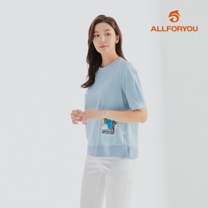 [올포유] [모델착장] 여성 밑단 트임 블라우스형 반팔 티셔츠 ALTRL3191-830_G