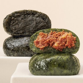 [백년화편 공식 직영몰] 밥알찹쌀떡+밥알흑임자를 한 번에 즐기는 반반세트, 65g, 32개