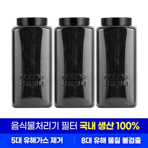 홈바이홈 필터 음식물처리기 SWA-MS300 호환용 리필필터 3개 활성탄, 호환용 리필필터3개