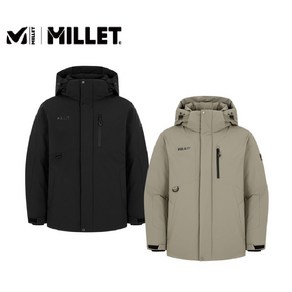 밀레 MILLET 남성 남자 24FW 퀄리티 품질보증 깔끔한 디자인 중기장 엉덩이까지 딱 가리는 일상겸용 거위털 구스 헤비 다운 패딩 점퍼