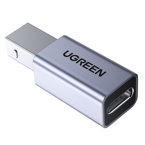 Ugeen Type-C(F) to USB2.0 B(M) 메탈 젠더/U-20120/C타입/USB2.0 B타입/프린터/스캐너 젠더/USB2.0 BM-CF 단자/C타입 케이블 연결하여, 쿠팡 본상품선택