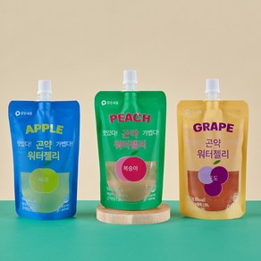 한정판매 기획특가 짜먹는 곤약젤리 파우치 사과맛+포도맛 혼합, 20개, 130ml