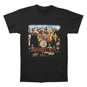 ROCKPANDA The Beatles Vintage SGT Pepper Black 반팔티