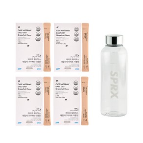 [SPRX] 케이프 워터믹스 자몽맛 4박스 + 전용보틀 500ml 기획세트 혈당 디톡스 단기 다이어트 가르시니아