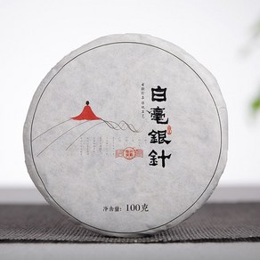 중국명차 운남 보이차 생차 백호은침 100g, 1개입, 1개