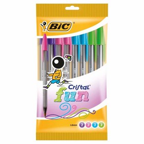 BIC 크리스털 훤 볼펜 와이드 포인트 (1.6 mm) - 20개 박스 245986, 모음