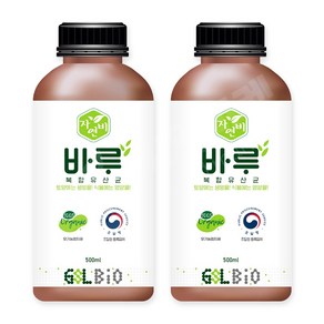 [비료컴퍼니] 바루500ml 2병 샤인머스켓 당도증가 비료 식물영양제 염류 해소 코리아아그로 복합비료 고추 배추 마늘 양파 뿌리발근제 생육증진, 2개