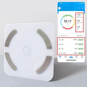박나래체중계 어플연동 스마트 체지방 측정기, 1개