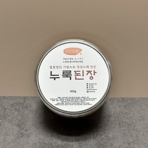 이인자 명인 발효 기법 저염 쌀누룩 된장 600g 식물성유산균 효소 장류, 저염된장 500g, 1개, 500g