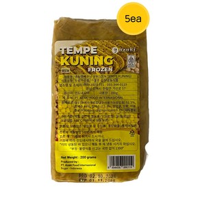 템페 꾸닝 쿠닝 강황 tempe kuning tumeic, 200g, 5개