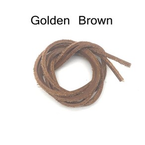 소가죽 신발 끈 부츠 로프 로퍼 보트, 1개, 7.Golden bown, D.140cm