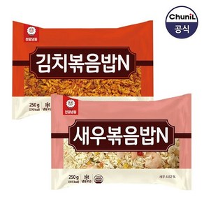 [천일식품] (N)새우볶음밥250g x 5봉 + (N)김치볶음밥250g x 5봉 (세트), 250g