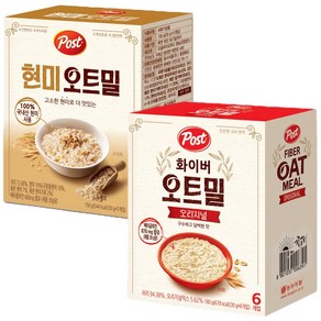 동서 화이버오트밀 180g+현미오트밀 150g, 1개, 상세페이지 참조