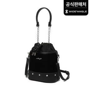 와이드앵글 _WWU22B06Z1_여성 CF 루프 토트백 (Black), 블랙, 1개