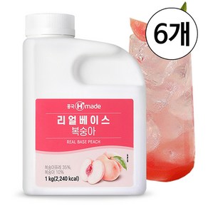 [업체발송] 흥국 리얼베이스 복숭아 1kg 2개세트, 3개
