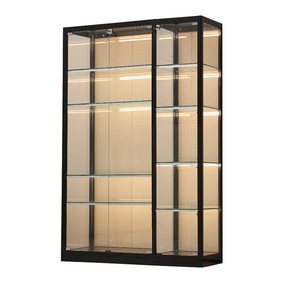 맞춤형 LED 조명 장식장 디스플레이 조립식 수납 선반 레고 진열장 피규어, 기본모델 40x40x180 완제품