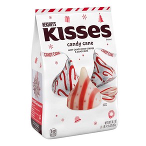 HERSHEY'S 허쉬 키세스 민트 초콜릿 KISSES Chocolate Candy Cane 853g, 1개