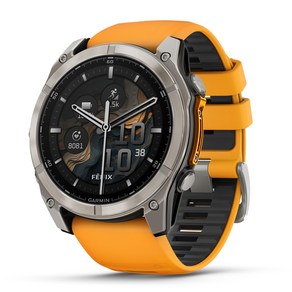 fenix 8 Sapphie AMOLED 51mm TiOange GPS 30 가민(GARMIN) 플래그쉽 모델 멀티 스포츠, 51mm + Ti  오렌지