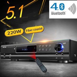 LP턴테이블 턴테이블스피커 220W510W 전력 증폭기 220V 51 채널 홈 시어터 오디오 고전력 발열 Ktv 노래방 블루투스