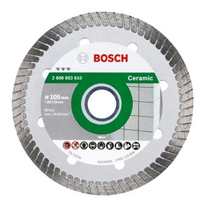 보쉬 4인치 다이아몬드 절단석 2608603610(2608603615), 1개