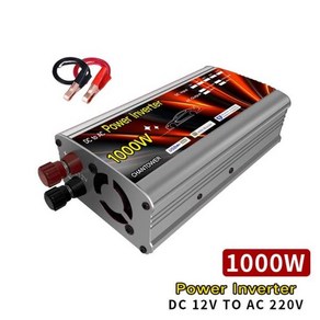 호환용 휴대용 차량용 태양광 인버터 전압 변압기 자동 충전기 12V 220V 500W 1000W 2000W, 1개