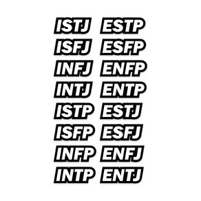 카르도 팩톡 카르도 팩톡 엣지 블루투스 데칼 스티커, INTP, 1개